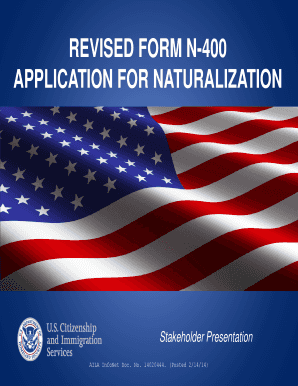 Revised form n-400 application for naturalization - Wagoner ...