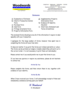 Client & Transaction Details Form