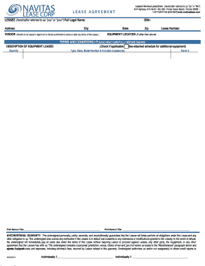 Navitas Lease Agreement