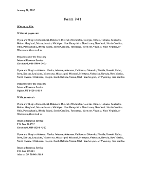 IRS Form 941 Instructions