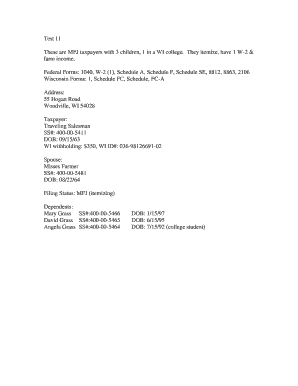 Wisconsin Form 1 Tax Return