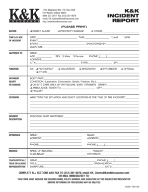 Incident Report Form