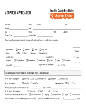 Adoption Application Form