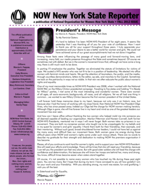NOW New York State Convention Registration Form