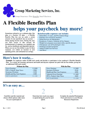 Flexible Benefits Plan Enrollment Form
