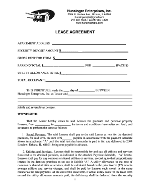 Residential Lease Agreement