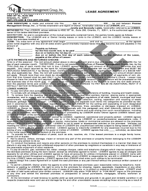 Florida Lease Agreement