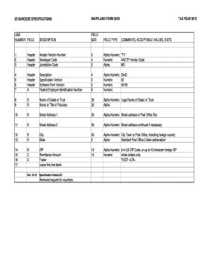 Maryland Form 504D Tax Year 2012