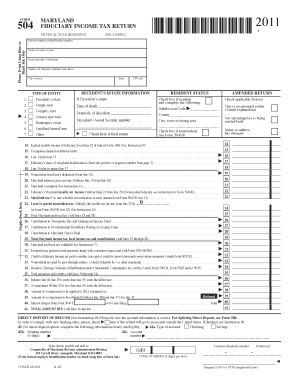 Maryland Fiduciary Income Tax Return