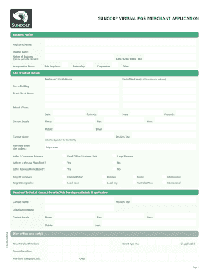 Suncorp Virtual POS Merchant Application