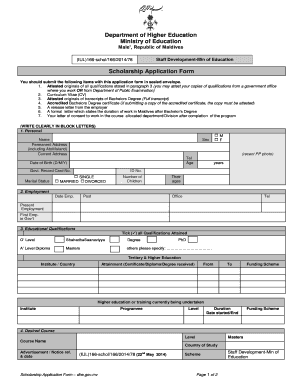 Application Form masters - Department of Higher Education