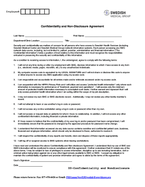 Confidentiality and Non-Disclosure Agreement