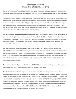 Florida Traffic Crash Report Long Form
