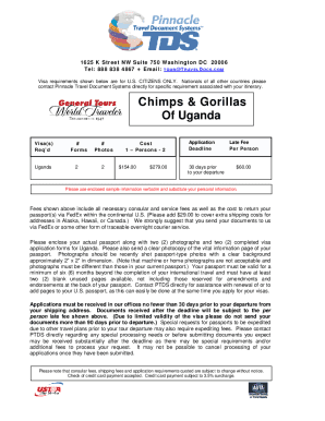 Uganda Visa Application Form