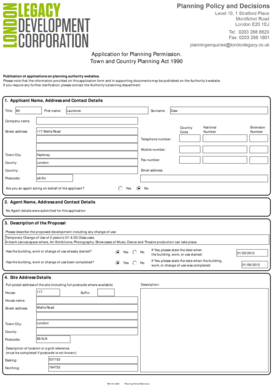 UK Planning Permission Application