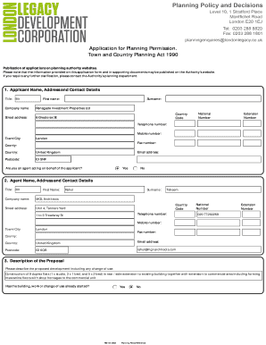 UK Planning Permission Application