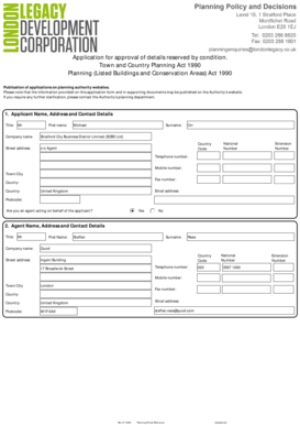 UK Planning Permission Application Form