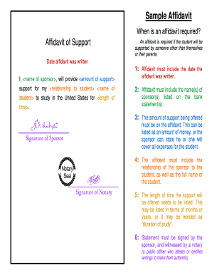 Affidavit of Support