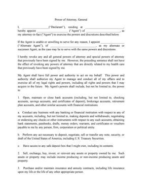 General Power of Attorney