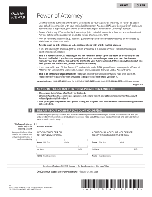 Charles Schwab Power of Attorney Form