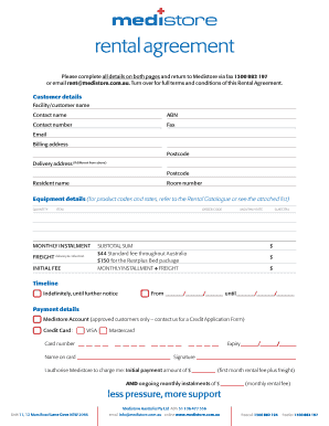 Medistore Rental Agreement