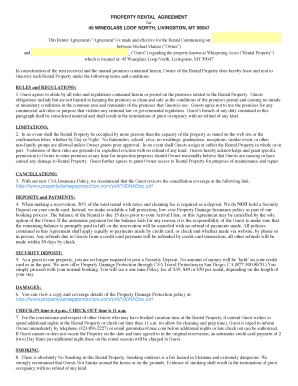 Property Rental Agreement