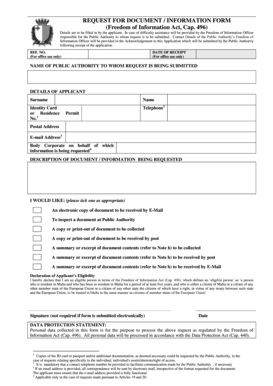 Freedom of Information Request Form