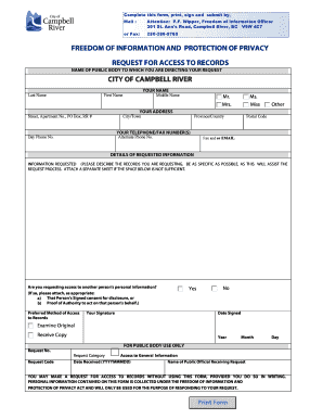 Freedom of Information Request Form