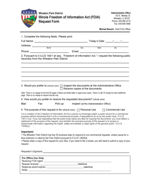 Illinois FOIA Request Form