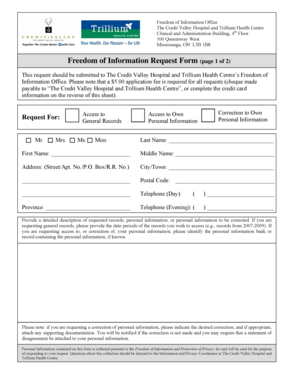 Freedom of Information Request Form
