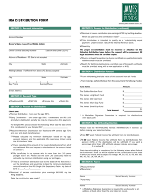 IRA Distribution Form
