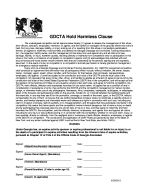 Form 4220-03 Hold Harmless Agreement. Release of Liability and Agreement to Hold Harmless