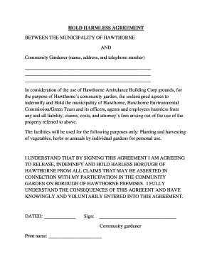 DD Form 2402, Civil Aircraft Hold Harmless Agreement, August 2004 - hawthornenj