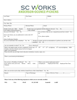 Employment Application Form