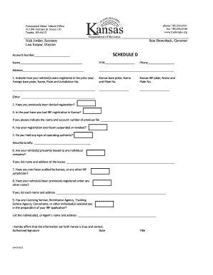 Kansas Commercial Motor Vehicle Registration Form