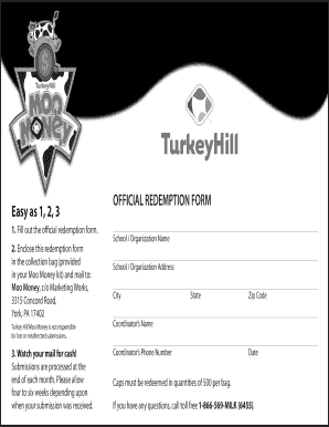 Official Redemption Form