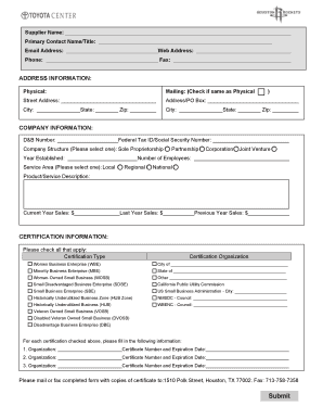 Vendor Registration Form