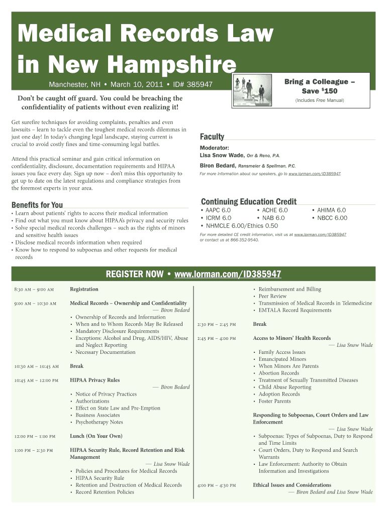 Fillable Online Medical Records Law in New Hampshire Amazon 