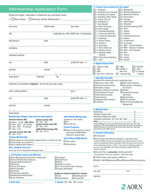 AORN Membership Application Form