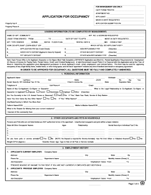 Georgia Apartment Application Form