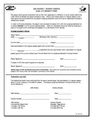 dual citizenship canada usa hockey form