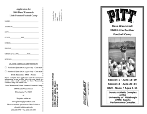 Camp brochure examples - Little Panther Camp Brochure 08