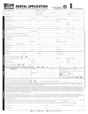 Rental Application Form