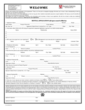 Rental Application Form