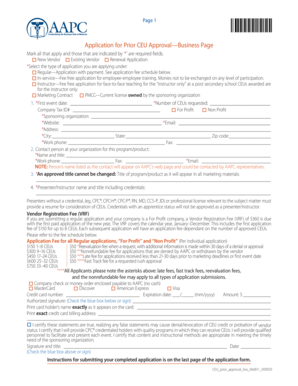 AAPC Prior CEU Approval Application