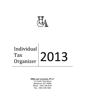 Individual Tax Organizer