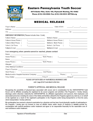 Medical Release Form