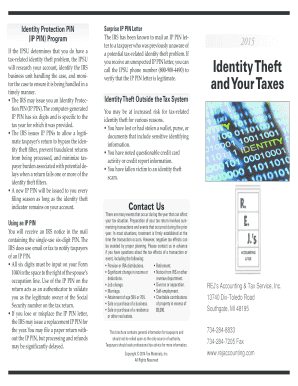 IRS Identity Protection PIN Letter