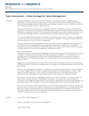 Talent Assessment - A New Strategy for Talent Management
