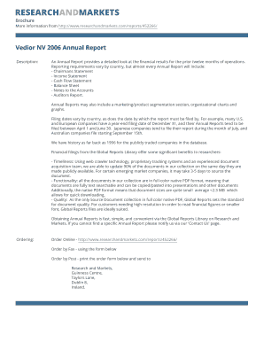 Vedior NV 2006 Annual Report - Research and Markets